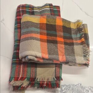 Colorful Plaid Scarves